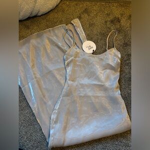 Princess Polly Silver Maxi Dress